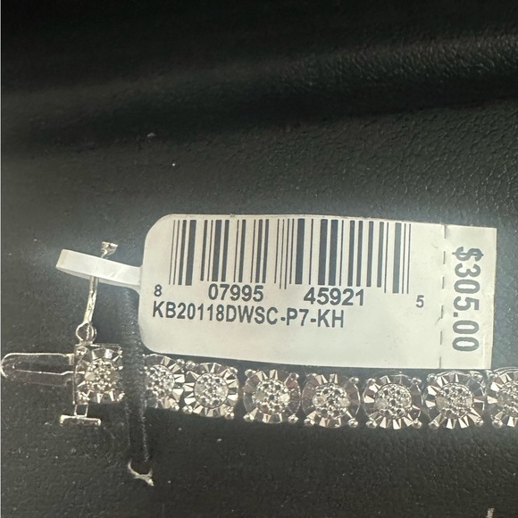 NWT 1/4 CT TW Diamond Sterling Silver Tennis Bracelet $305 MSRP Gift Bling Glam - Picture 2 of 5
